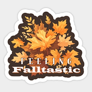 Falltastic Foliage: Embracing Autumn's Splendor Sticker